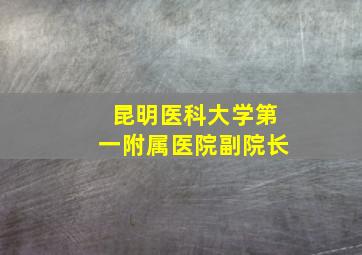 昆明医科大学第一附属医院副院长