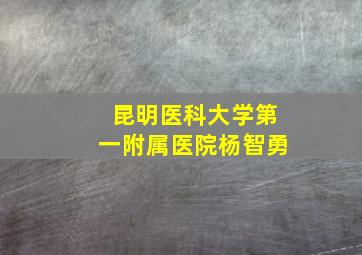 昆明医科大学第一附属医院杨智勇