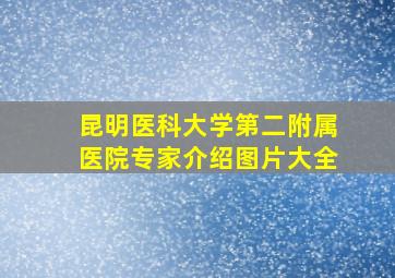 昆明医科大学第二附属医院专家介绍图片大全