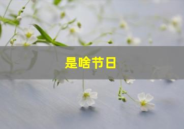 是啥节日