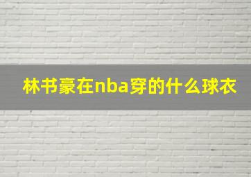 林书豪在nba穿的什么球衣