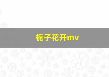 栀子花开mv