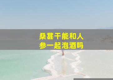 桑葚干能和人参一起泡酒吗