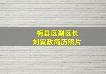 梅县区副区长刘寅政简历照片