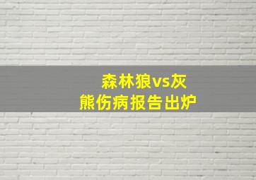 森林狼vs灰熊伤病报告出炉