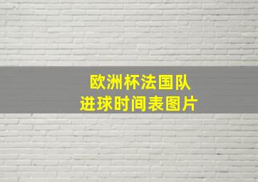 欧洲杯法国队进球时间表图片