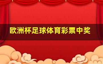 欧洲杯足球体育彩票中奖