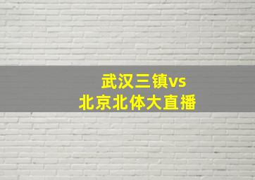 武汉三镇vs北京北体大直播