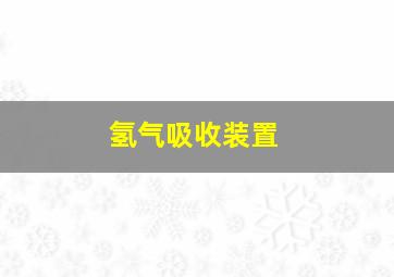 氢气吸收装置