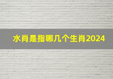 水肖是指哪几个生肖2024