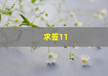 求签11