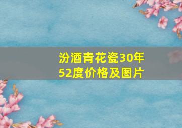 汾酒青花瓷30年52度价格及图片