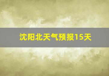 沈阳北天气预报15天