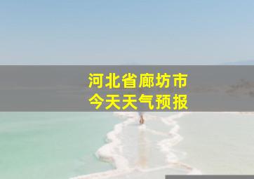 河北省廊坊市今天天气预报