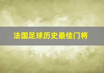 法国足球历史最佳门将