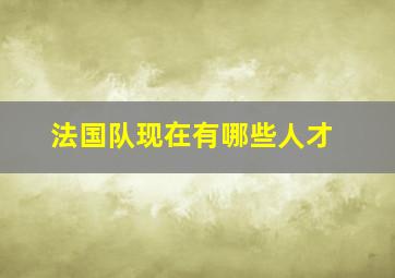 法国队现在有哪些人才