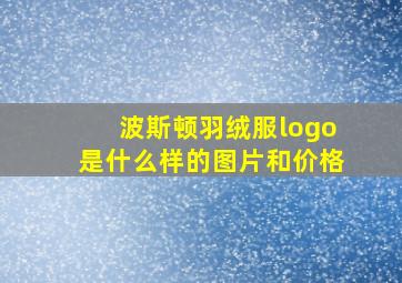 波斯顿羽绒服logo是什么样的图片和价格