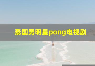 泰国男明星pong电视剧