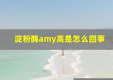 淀粉酶amy高是怎么回事