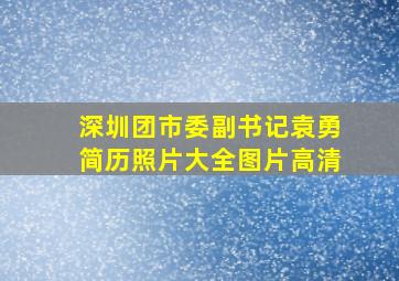 深圳团市委副书记袁勇简历照片大全图片高清