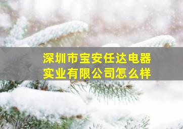 深圳市宝安任达电器实业有限公司怎么样