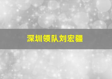 深圳领队刘宏疆