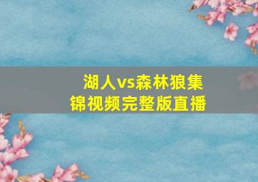 湖人vs森林狼集锦视频完整版直播