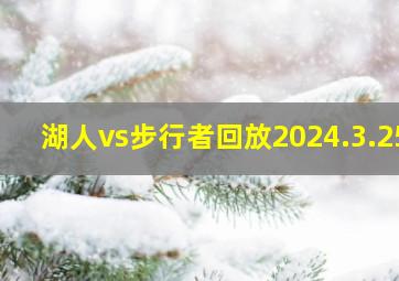 湖人vs步行者回放2024.3.25