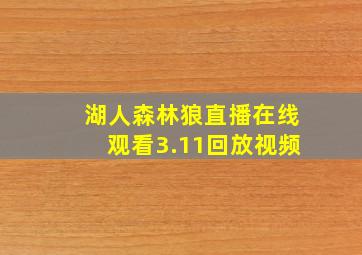 湖人森林狼直播在线观看3.11回放视频