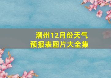 潮州12月份天气预报表图片大全集