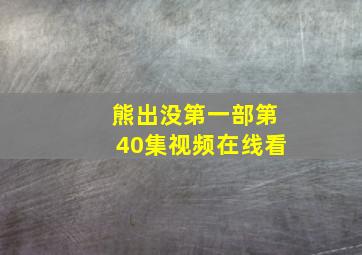 熊出没第一部第40集视频在线看