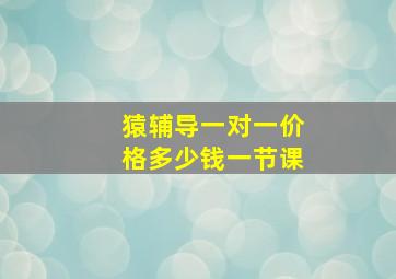 猿辅导一对一价格多少钱一节课