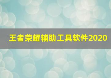 王者荣耀辅助工具软件2020