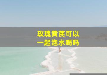 玫瑰黄芪可以一起泡水喝吗