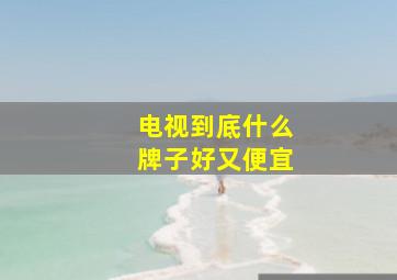 电视到底什么牌子好又便宜