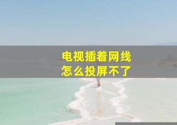 电视插着网线怎么投屏不了