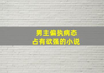 男主偏执病态占有欲强的小说