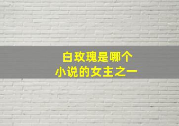 白玫瑰是哪个小说的女主之一