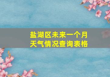 盐湖区未来一个月天气情况查询表格