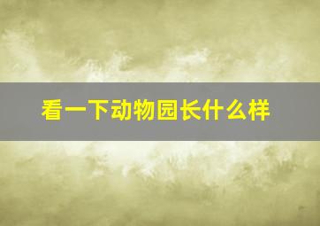 看一下动物园长什么样