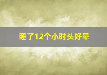 睡了12个小时头好晕