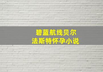 碧蓝航线贝尔法斯特怀孕小说