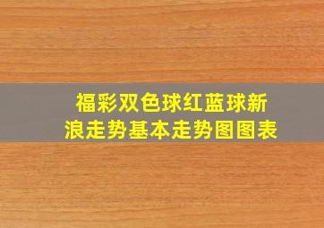 福彩双色球红蓝球新浪走势基本走势图图表