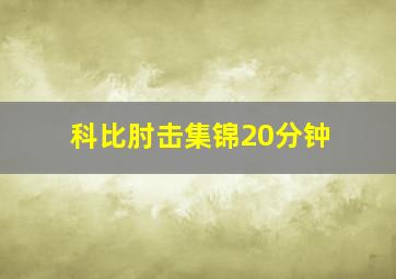 科比肘击集锦20分钟