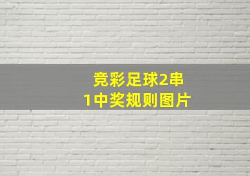 竞彩足球2串1中奖规则图片