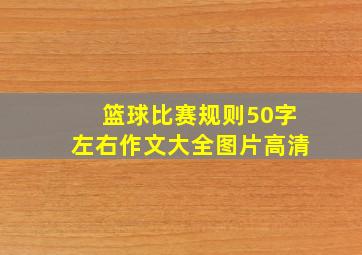 篮球比赛规则50字左右作文大全图片高清