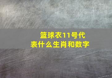 篮球衣11号代表什么生肖和数字