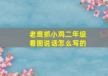 老鹰抓小鸡二年级看图说话怎么写的