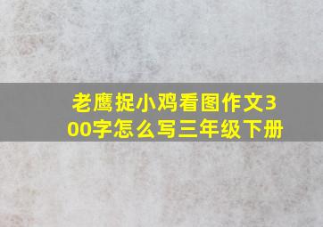 老鹰捉小鸡看图作文300字怎么写三年级下册