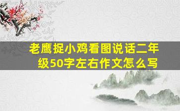 老鹰捉小鸡看图说话二年级50字左右作文怎么写